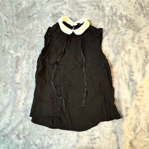 Zara Black Tops with White Collar

#1259